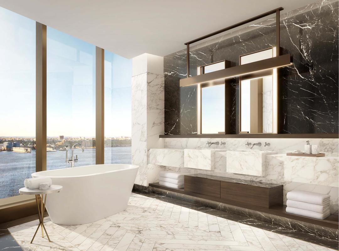 Baño moderno limpio